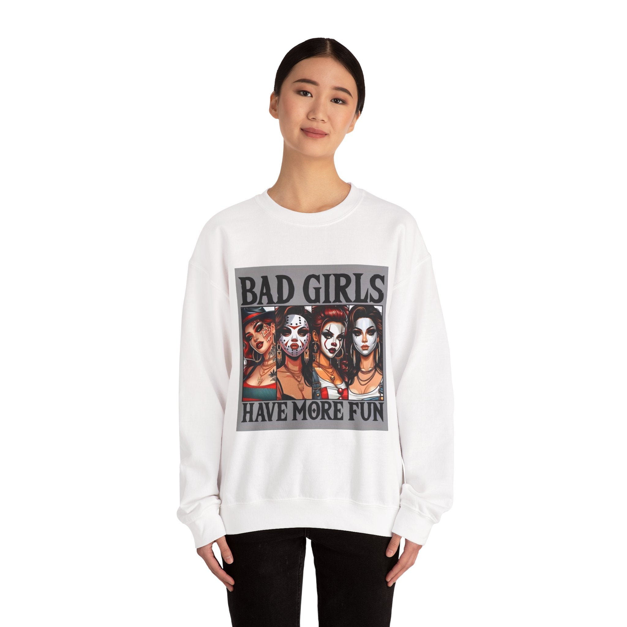 Bad Girls Have More Fun Crewneck Sweatshirt, Fun Sweatshirt for Women, Graphic Sweatshirt, Trendy Casual Wear, Unique Gift Idea, [...]