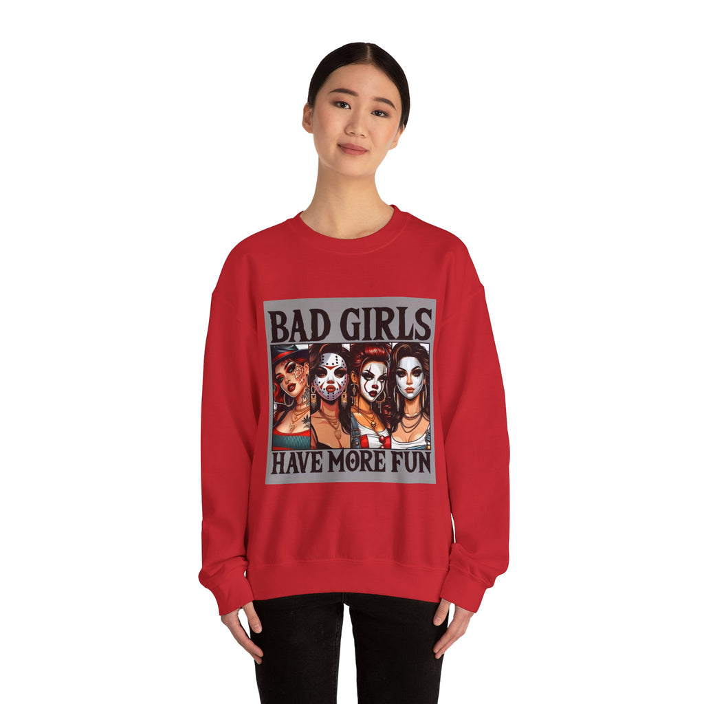 Bad Girls Have More Fun Crewneck Sweatshirt, Fun Sweatshirt for Women, Graphic Sweatshirt, Trendy Casual Wear, Unique Gift Idea, [...]