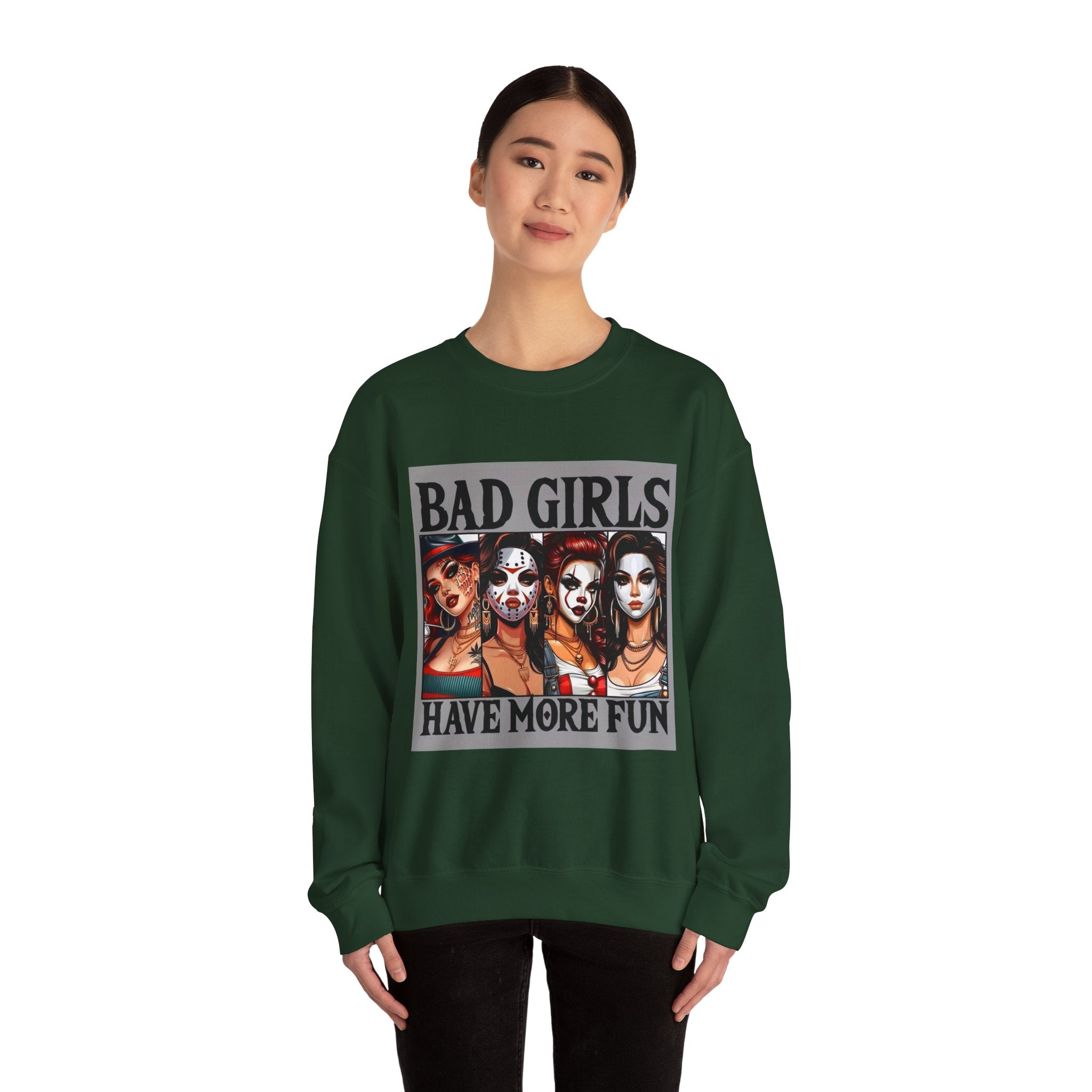 Bad Girls Have More Fun Crewneck Sweatshirt, Fun Sweatshirt for Women, Graphic Sweatshirt, Trendy Casual Wear, Unique Gift Idea, [...]