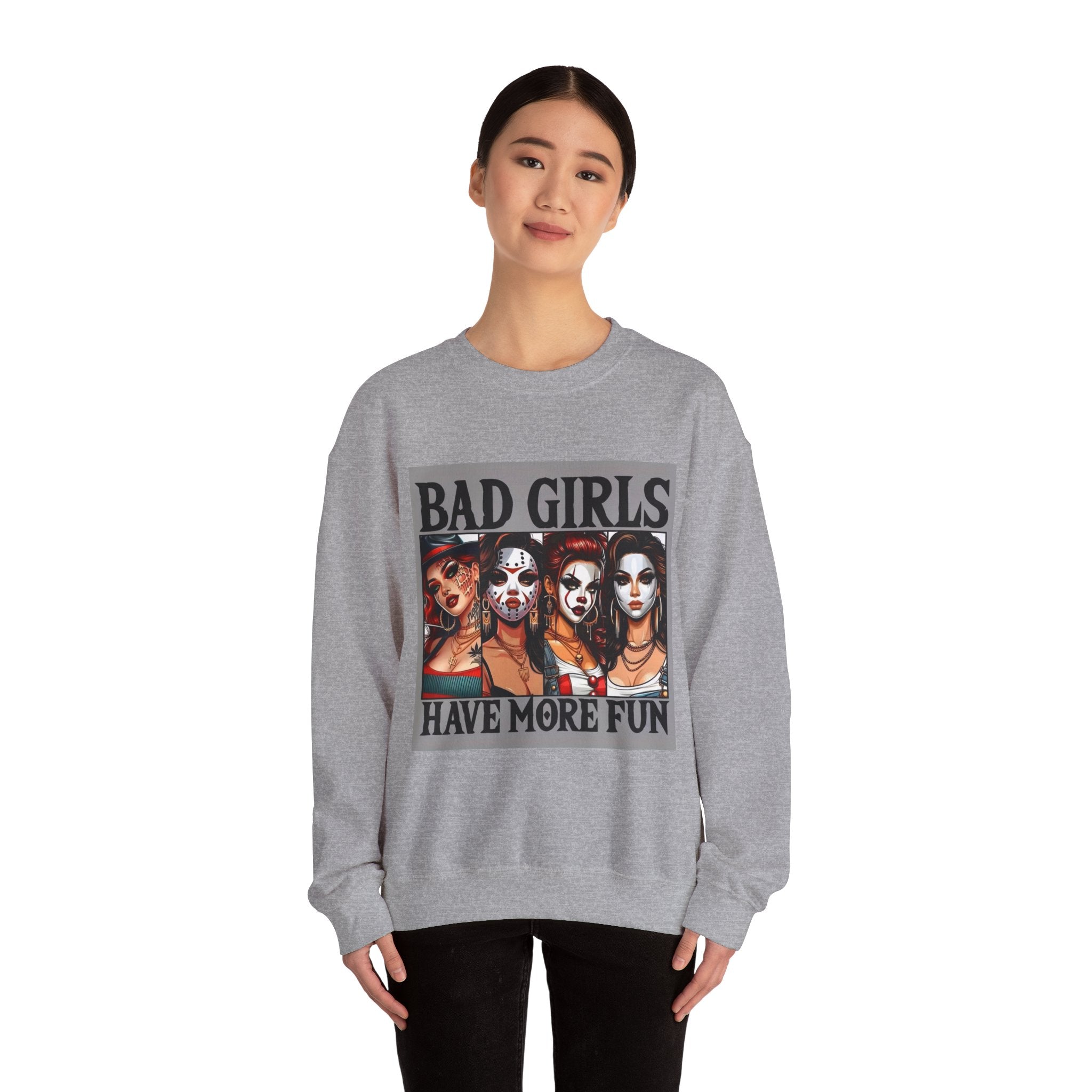 Bad Girls Have More Fun Crewneck Sweatshirt, Fun Sweatshirt for Women, Graphic Sweatshirt, Trendy Casual Wear, Unique Gift Idea, [...]