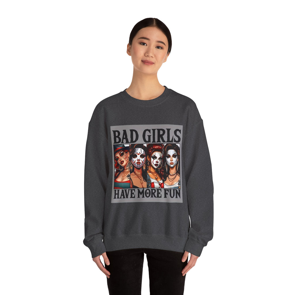 Bad Girls Have More Fun Crewneck Sweatshirt, Fun Sweatshirt for Women, Graphic Sweatshirt, Trendy Casual Wear, Unique Gift Idea, [...]
