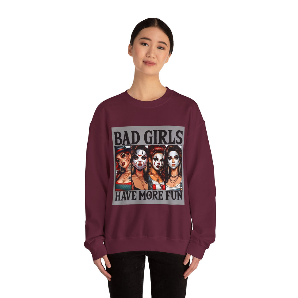 Bad Girls Have More Fun Crewneck Sweatshirt, Fun Sweatshirt for Women, Graphic Sweatshirt, Trendy Casual Wear, Unique Gift Idea, [...]